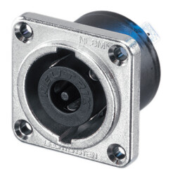 Speakon-Einbaustecker 8pol. Rundflansch