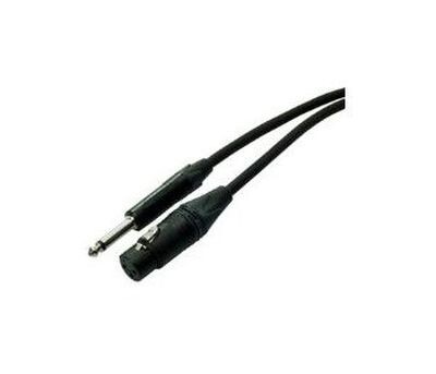 Mic.-Kabel konf. 6m XLRF,Plug Tuellen sw asym.