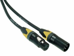 Mic.-Kabel konf. 10m XLR,XLR Tuelle gelb sym.