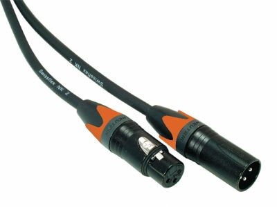 Mik.-Kabel 3m 1x 3FX,3mx Tuelle orange