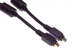 Fire Wire Kabel 4/4, 2.5m, gold