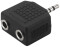 NTA-186 - Y-Adapter 2,5mm Jack F to 2 x 3,5mm Jack M Stereo