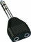 Y-Adapter 6.35mm fuer 2 Kopfhoerer