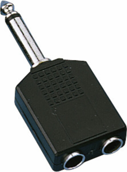 Y-Adapter 6.35mm fuer 2 Kopfhoerer