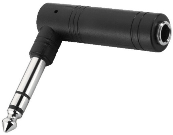 Winkeladapter 6.3mm Kinken f - 6.3mm Klinken m