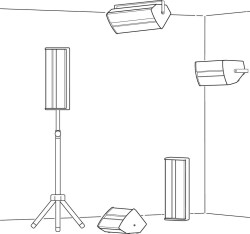 PA-Lautsprecherbox, 125 W