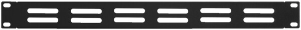 1HE-U-Blende mit Entlueftungsschlitzen