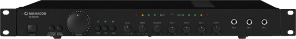 Stereo-Mischverstaerker, 3xIn 3Mik 2x25W, 1HE