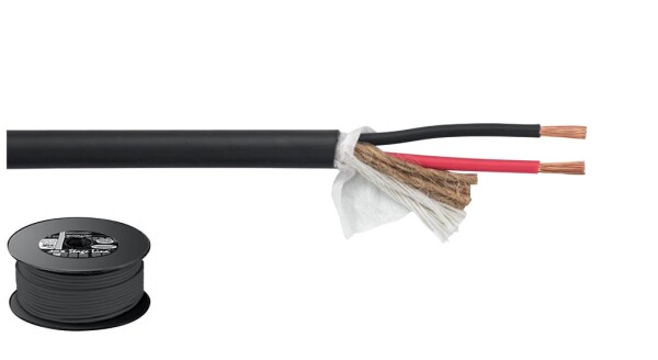 LS-Kabel 100m 2x1.5mm schwarz ECONOMY QUALITY