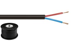 LS-Kabel 100m 2x2.5mm schwarz HIGHLY FLEXIBLE