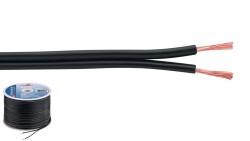 LS-Kabel 100m 2x0.75mm schwarz STANDARD QUALITY