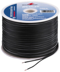 LS-Kabel 100m 2x0.75mm schwarz STANDARD QUALITY