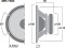 MONACOR High-End-BassMtoener,6.5Z,60/120W,ID145,AD180,ET90