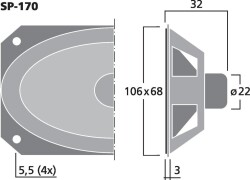 Miniatur-Lautsprecher, 1 W, 8 Ohm