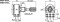 Stereo-Potentiometer, 10 k Ohm, lin.,Mittelrast.