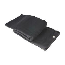 0152 X 93 - Molleton noir B1 avec Oeillets acier bruni 9...