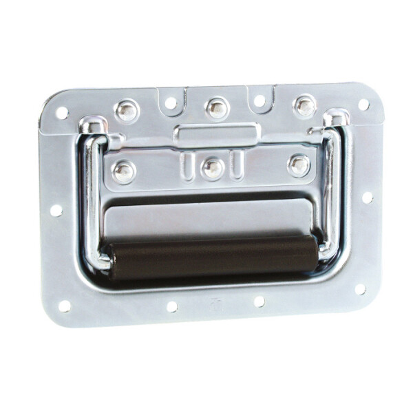 34083 - Klappgriff mittel gefedert in Einbauschale 13 mm tief