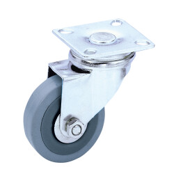 3701 - Lenkrolle 50 mm mit Grauem Rad