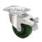 37026 - Heavy Duty Swivel Castor 100 mm with Green Wheel and Brake