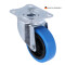 37033 - Roulette Pivotante Bandage bleu 100 mm