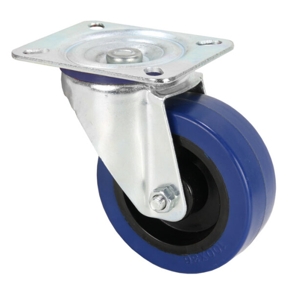 372151 - Ruota Orientabile 100 mm con Ruota blu