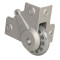 37451 S - Recessed Corner Castor with soft Wheel 75 mm