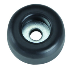 4900 - Piede in gomma 25 x 11 mm nero