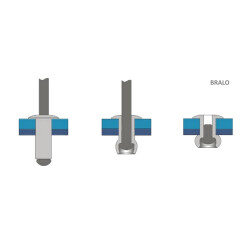55924821 - Rivets Aveugle Standards 4,8 x 21,0 mm