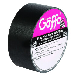 Tapes 5805 BLK - Gaffa Klebeband matt schwarz 50mm x 50m