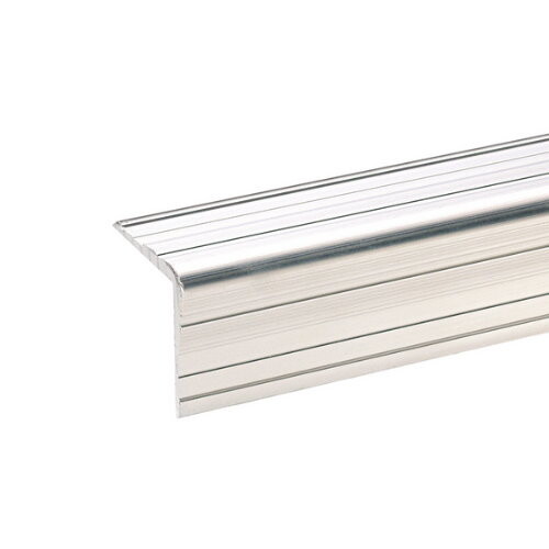 6110 - Profilé Cornière aluminium 33 x 33 mm avec Rainure pour Têtes de Rivets