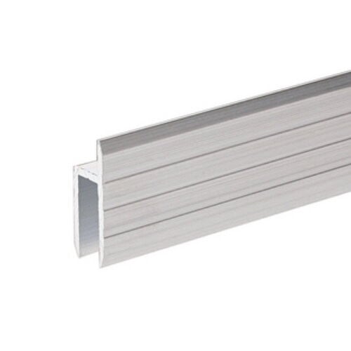 6126 - Aluminium h-Kantenprofil für 7 mm Serviceklappen