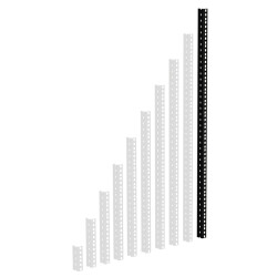 61535 B 20 - Heavy Duty Rack Strip black 20 U