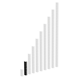 61535 B 4 - HD Rackschiene schwarz 4 HE