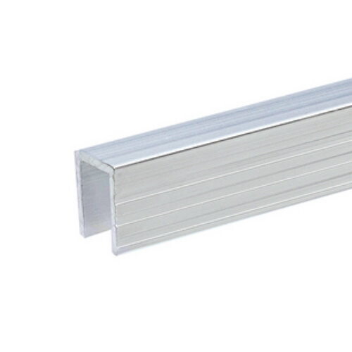 6240 - Profilé aluminium de Recouvrement pour Parois Séparatrices pour matériau 9,5 mm