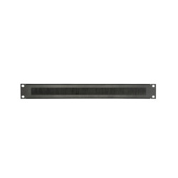 87221 BRUSH - Rack Panel 1 U Steel with Brush Strip