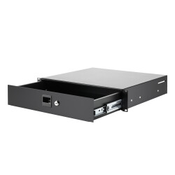 87402 STANDARD 2 - 19" 2U Rack Drawer with lock | steel