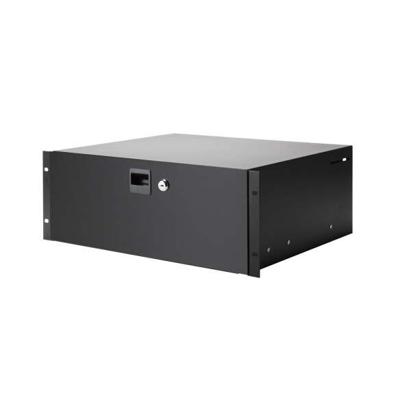 87404 STANDARD 4 - 19" 4HE Rackschublade mit Schloss | Stahl