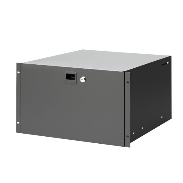87406 STANDARD 6 - 19" 6U Rack Drawer with lock | steel