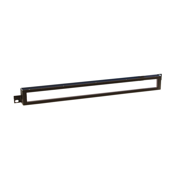 87441 - 19" Frontabdeckung mit Plexiglaseinsatz 1 HE