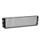 87447 - 19" Lochblechabdeckung 3 HE, grobe Lochung