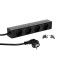 Adam Hall Cables 87470 - Mountable Power Strip 1U 4-way