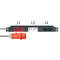 87473 - 19" Stromverteiler 1HE 6-Fach mit 3 Stromkreisen