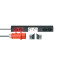 87473 - 19" Stromverteiler 1HE 6-Fach mit 3 Stromkreisen