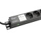87478 - 19" Stromverteiler 1HE 8-Fach mit französischer Norm