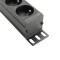 87478 - 19" Stromverteiler 1HE 8-Fach mit französischer Norm