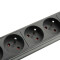 87478 - 19" Stromverteiler 1HE 8-Fach mit französischer Norm