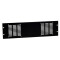 8763 - Panneau rack 19" avec grille aération pour 2 ventilateurs axiaux