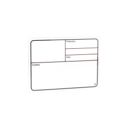 88001 - Targhetta Scrivibile in plastica bianca...