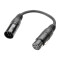 3 STAR DGF 0020 - Adapter DMX Cable | Adam Hall® XLR 3-pole Female x XLR 5-pole Male | 0.2 m