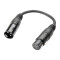 3 STAR DHM 0020 - Adapter DMX Cable | Adam Hall® XLR 5-pole Female x XLR 3-pole Male | 0.2 m